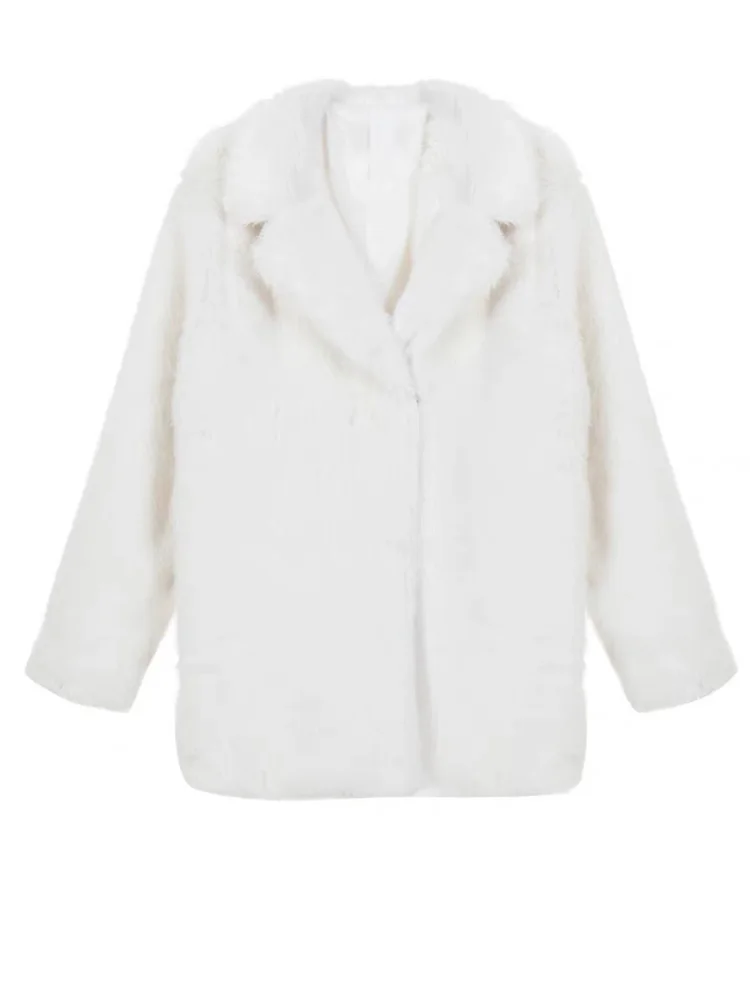 Модный мех для женщин винтажная уличная одежда повседневная из искусственного