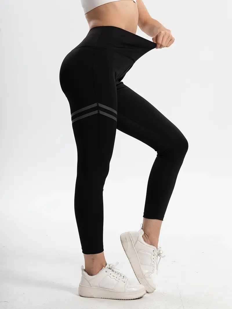 

Knit High Waist Yoga Leggins Women's Activewear Stretchy Sports Fitness Leggings