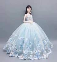 16 blue floral big wedding dresses for barbie doll clothes for for barbie dress outfits gown 11 5 dolls accessories kids toys