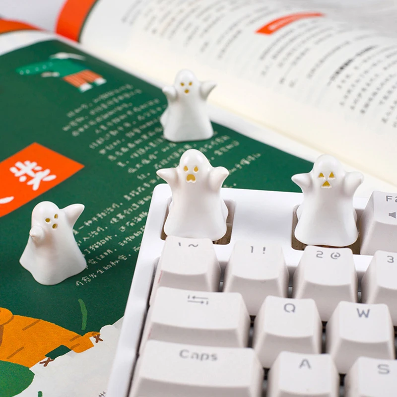 

1 Pcs Durable Ghost Keycaps For Diy Mechanical Keyboard Handmade Keycap Personality Three-dimensional Game ESC Keys