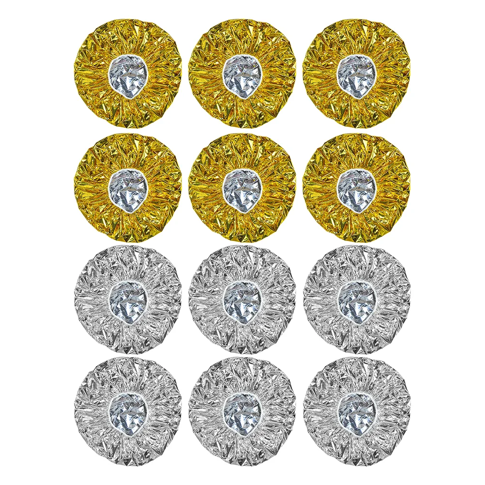 

12 Pcs Hair Heat Cap Tin Foil Hats Hair Processing Hat Hair Heat Hat Salon Home Aluminum Foil Hair Hat Processing Hat