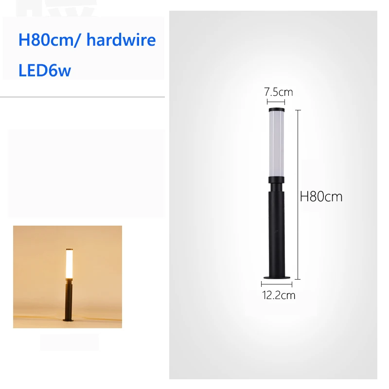 

IISINUO Светодиодный столбовой фонарь для ландшафта