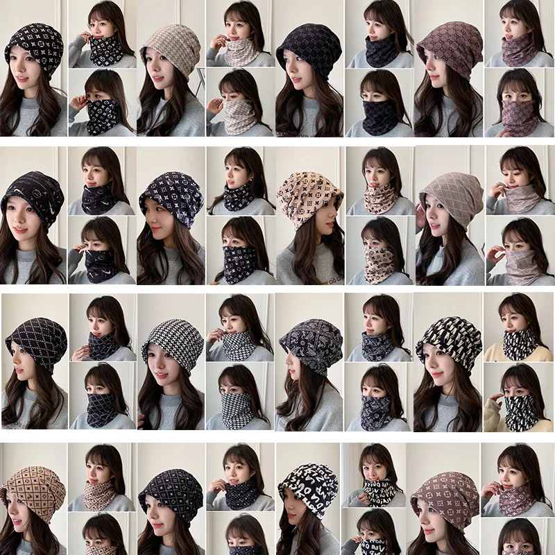 

Fashion cold-proof warm variety collar collar wind-proof twist hat autumn and winter multi-functional increase women knitted mas