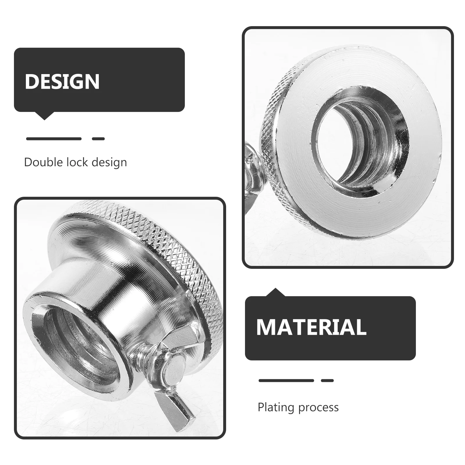 2 шт. 25 см шестигранные гайки с двойным замком чугунные противоскользящие