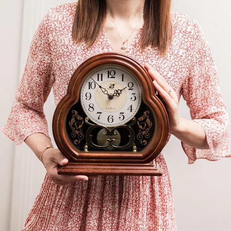 

Chinese Table Clock Retro Bedroom Modern Design Digital Pendulum Desk Wall Clock Digital Office Reloj Digital De Mesa Home Decor
