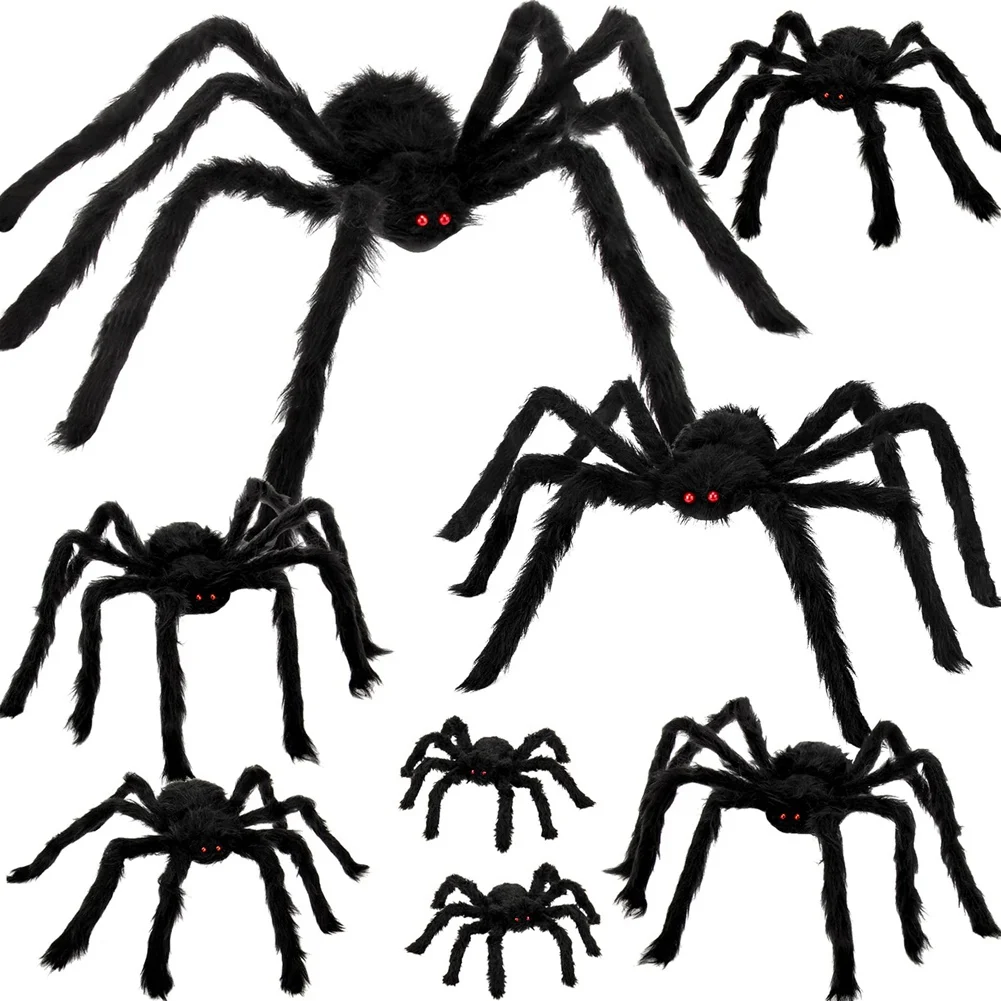

8 шт. украшения для Хэллоуина, огромный паук, реальные большие Фотообои