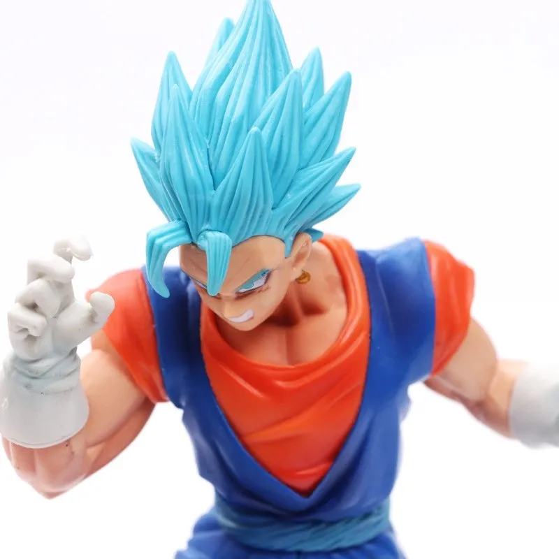 20cm Anime Dragon Ball Figure Son Goku Super Saiyan Combat Ver Blue Haired Figures PVC Action Figure Collectible Model Toys Gift images - 6