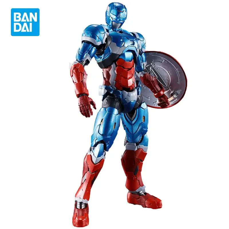 

Оригинальная фигурка Bandai S.h. Фигатс Капитан Америка (Мстители Tech-On), Коллекционная модель 15,5 см, игрушки, детский подарок, искусственная кожа