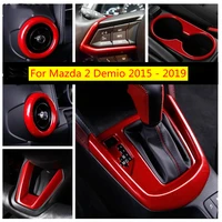 for mazda 2 demio 2015 2019 accessories dashboard front speaker ring ac air vent steering wheel decor cover trim