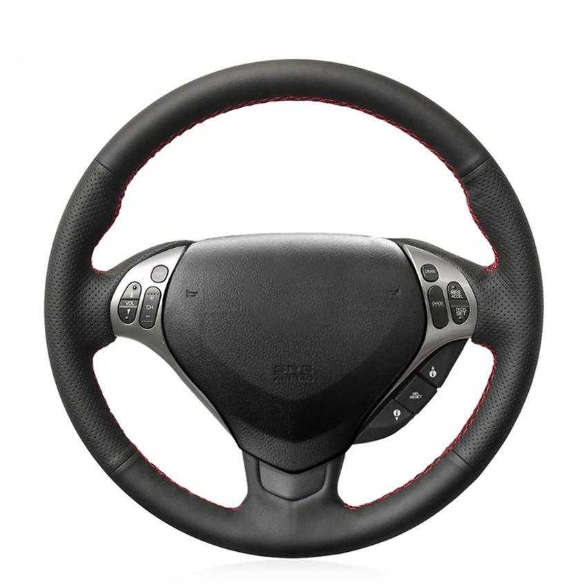 

Black PU Faux Leather Hand-stitched Comfortable No-slip Soft Car Steering Wheel Cover For Acura TL 2007 2008 TL Type-s 2007 2008