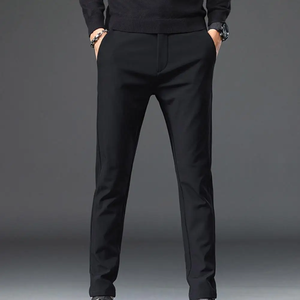 

Мужские брюки на весну и осень, облегающие однотонные прямые свободные брюки, брюки для бега