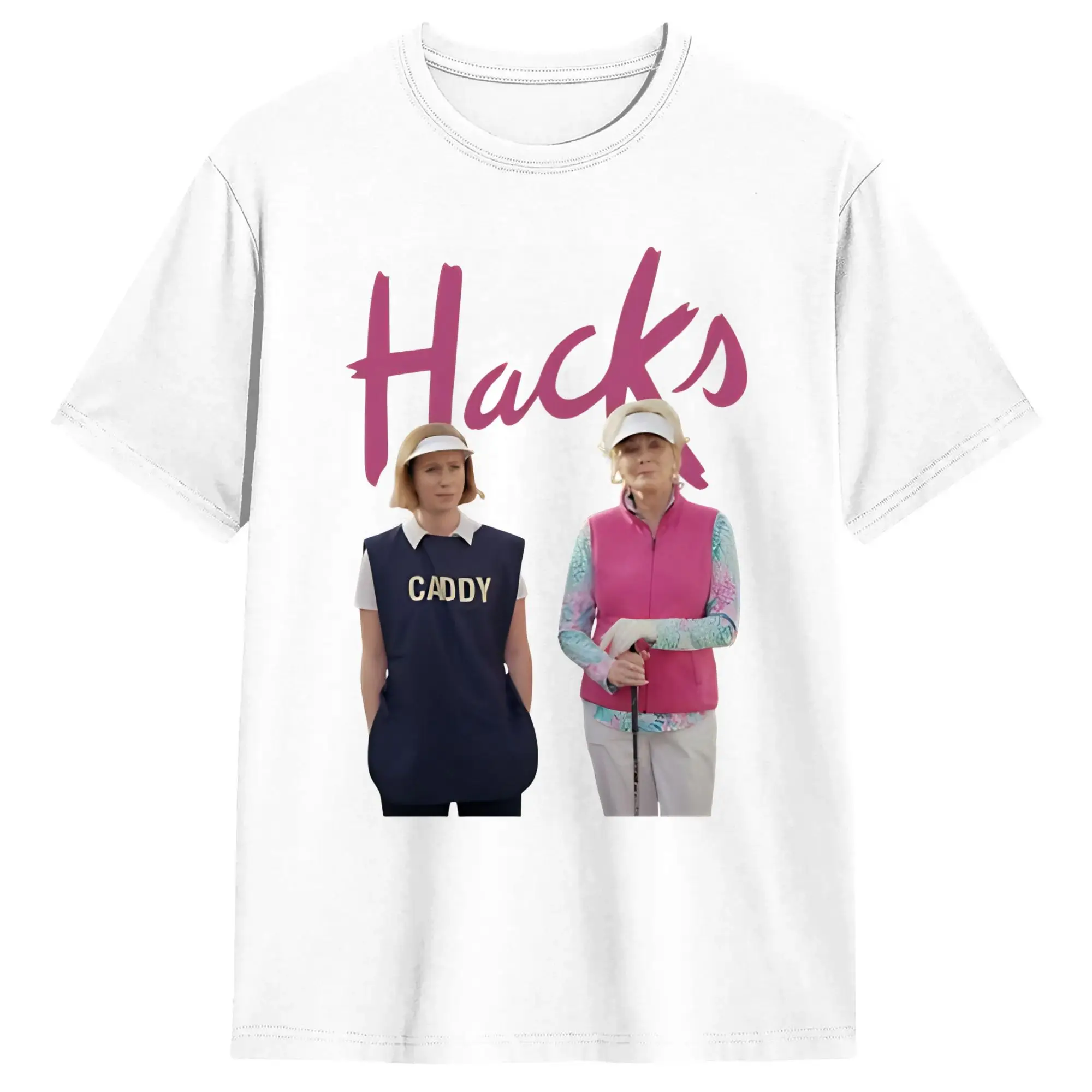 Фото Футболка Harajuku T Shirt Hacks Golfing, 100% хлопок, модная футболка для мужчин, летняя классическая повседневная футболка с коротким рукавом в стиле Y2K №1