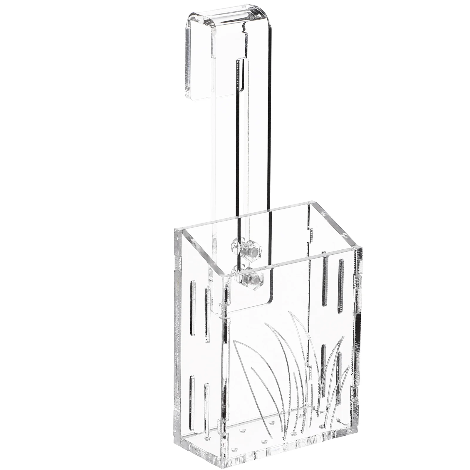 

Grass Tank Fish Bone Implant Cup Hanging Wall Planters Aquatic Holder Acrylic Stand Aquarium Decoration