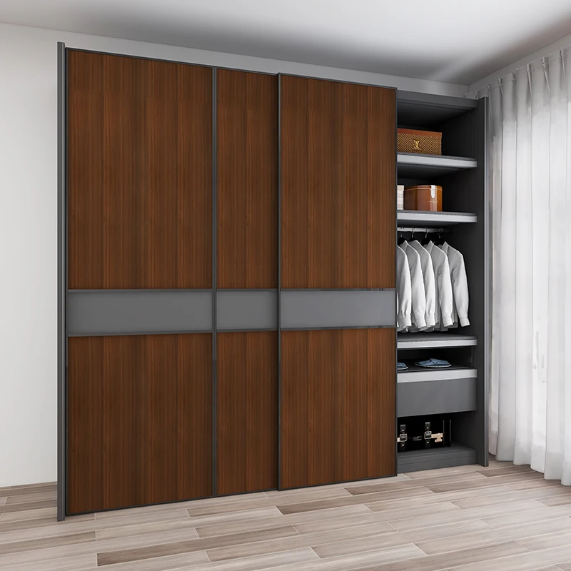 

KYTYT Wardrobe cabinet door cabinet desktop old furniture paste cabinet renovation waterproof oil-proof wood grain sticker