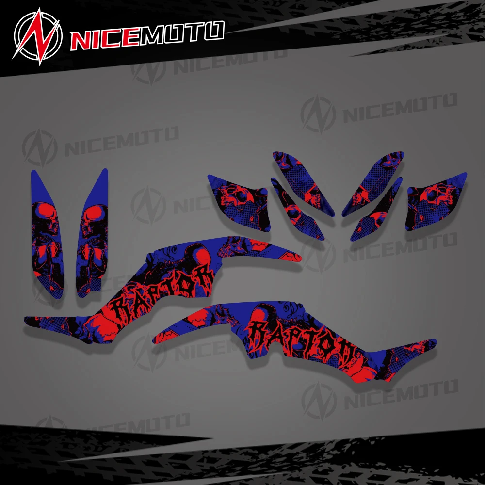Набор графических наклеек NICEMOTO ATV для мотоцикла Yamaha RAPTOR 350 YFM Raptor