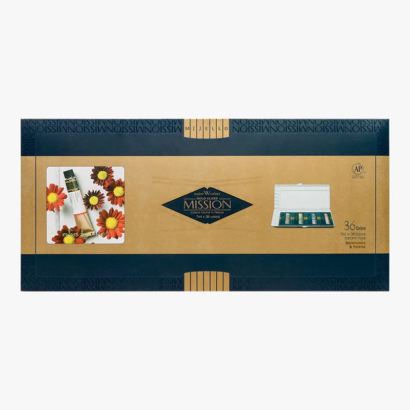 Ceny Mijello Mission Gold Class 7ML Tuba Akwarela Zestaw// 36 + Paleta Czystego Pigmentu Zestawy Dostaw Sztuki Dla Artystów