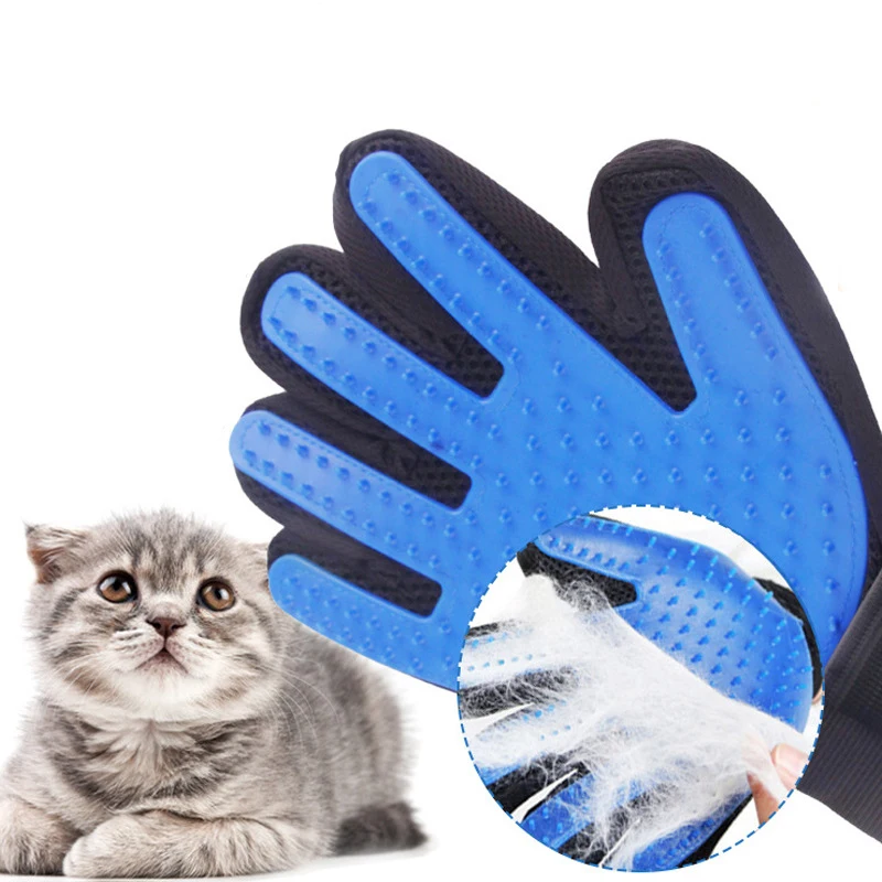 

Silicone Dog Pet Grooming Glove Cat Brush Comb Deshedding Hair Gloves Dogs Bath Cleaning Supplies Animal Combs Pet Products