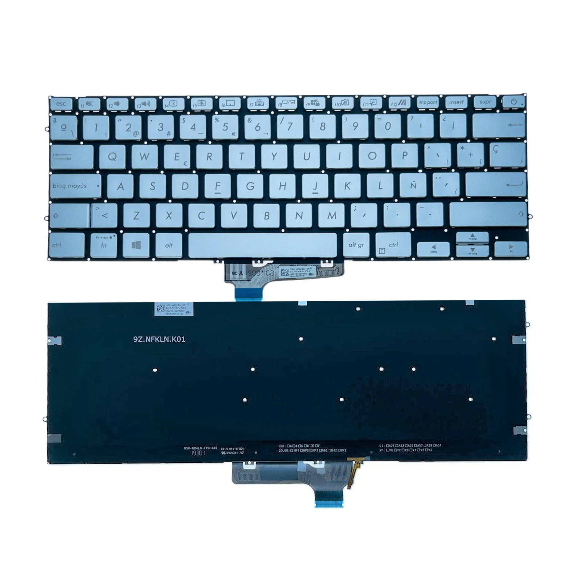 

Для ASUS ZenBook UX431 X431 V431 K431 S431 X431FAC UX431U UX431F U4500F UM431D UM431DA Клавиатура для ноутбука с подсветкой