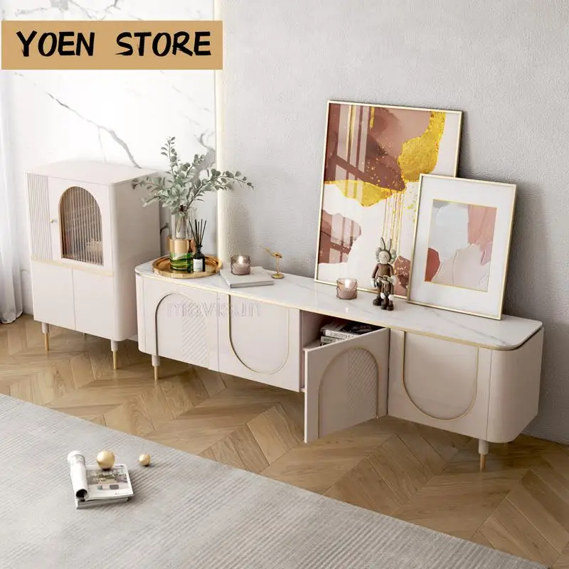 

High-end New Light Luxury Wall Cabinet Small Apartment Furniture Bedroom Storage Cabinet Modern Minimalist Living Room Tv Stands