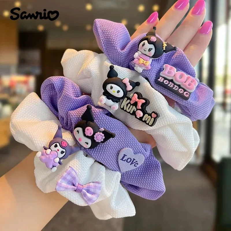Kawaii Sanrio эластичная повязка для волос Kurome сауны с хвостиком подставка девочек
