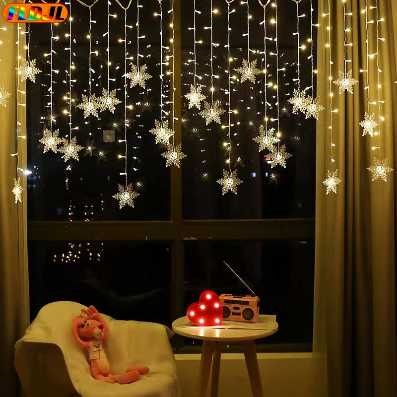 

Рождественская декоративсветильник гирлянда, светодиодная лампа-Гирлянда для дома, вечеринки, Новогоднее украшение, гирлянда