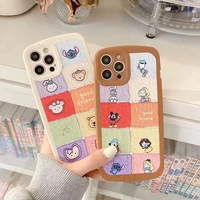 disney mickey stitch winnie the pooh puzzle phone cases for iphone 13 12 11 pro max mini xr xs max 8 x 7 se 2020 back cover