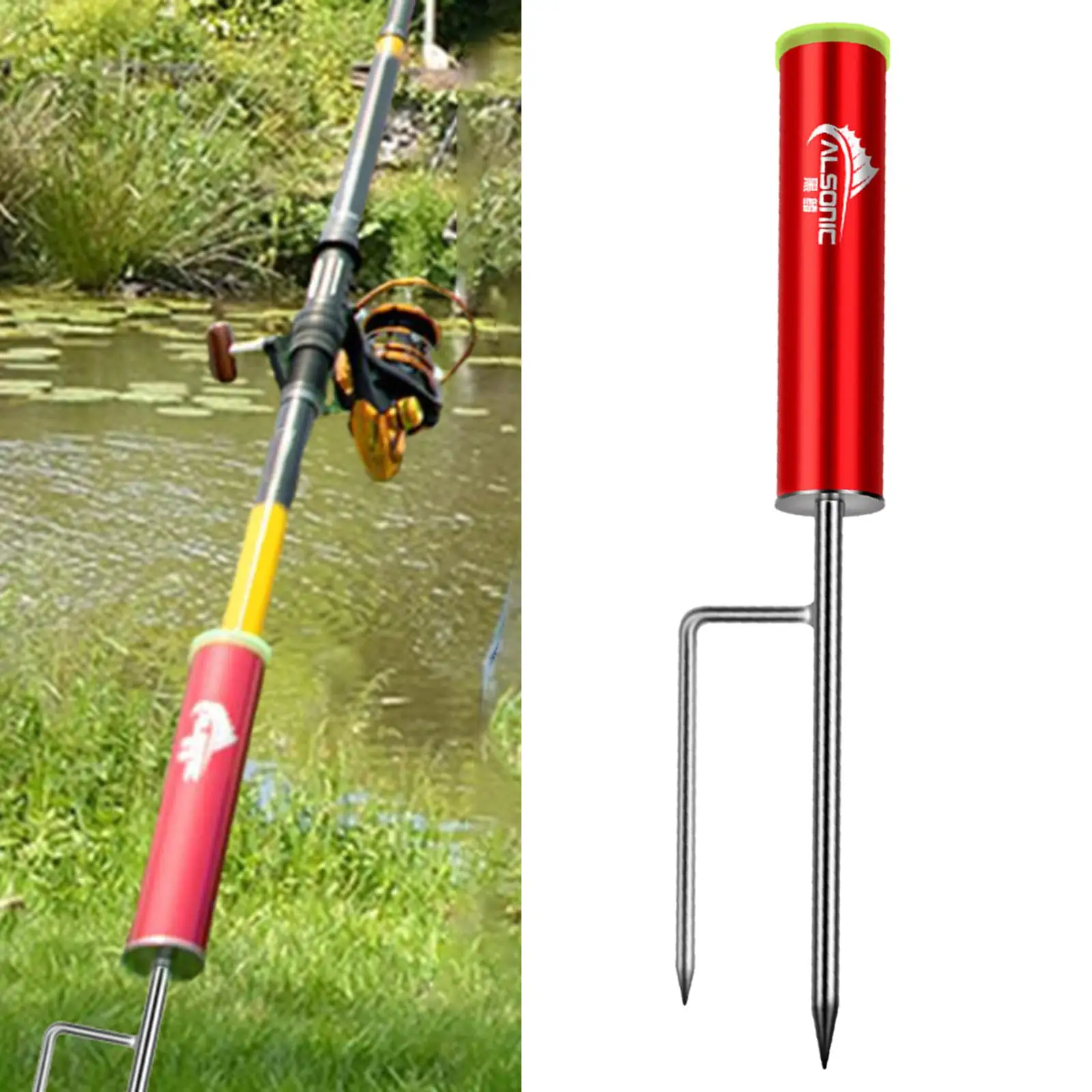 Держатель для удочки прочная Портативная подставка улицы берега озера