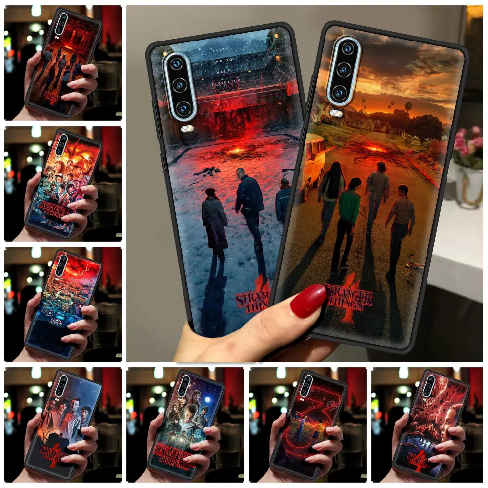 

Stranger Things 4 Phone Case For Huawei P30 P40 Lite E P50 P20 Pro Y9 Y7 Y6 2019 P Smart 2021 Z Y6p Y7a Y9s Black Cover Silicone