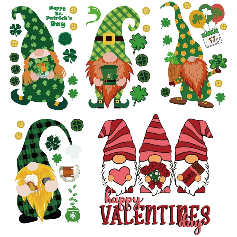

Gift Elf Patch Iron On Transfer For Clothing Dwarf Thermal Transfer For Clothes Vinyl Applique Cartoon Thermo Sticker On Clothes