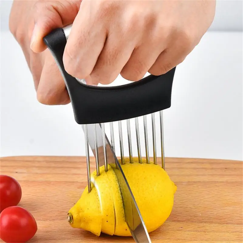 

Onion Needle Onion Cut Fruit and Vegetable Slice Fixed Pine Needle Onion Fork Stainless Steel Kitchen Gadget