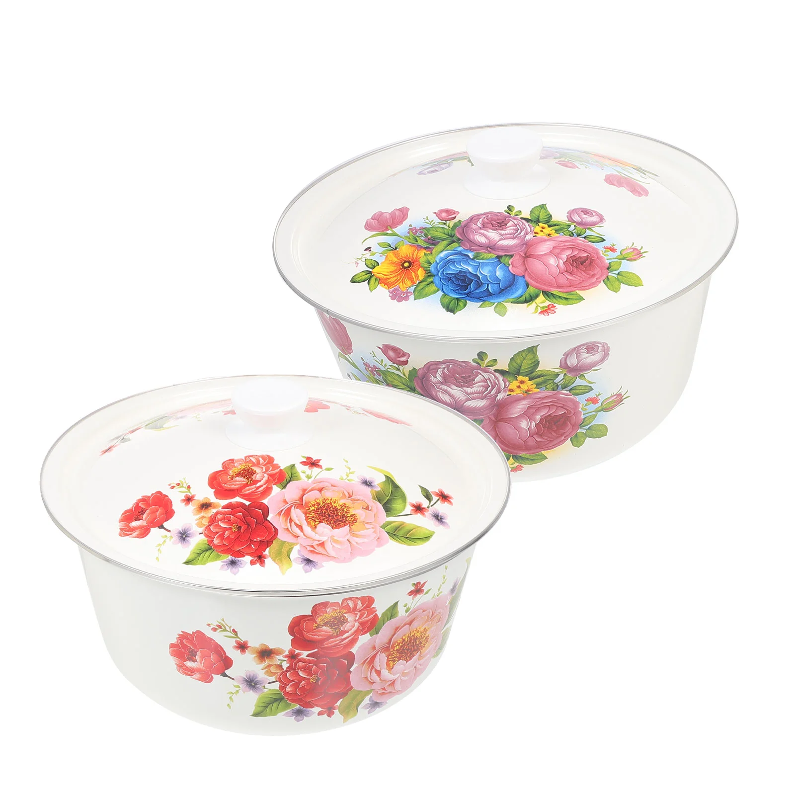 

Bowl Enamel Basin Bowls Enamelware Soup Vintage Mixing Washing Salad Serving Chinese Camping Pot Farmhousefruit Dessert Plates