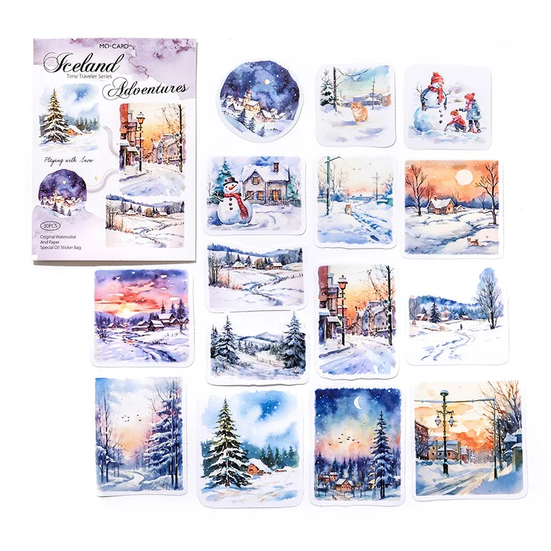 

Декоративные наклейки для скрапбукинга Alideco 30 шт.