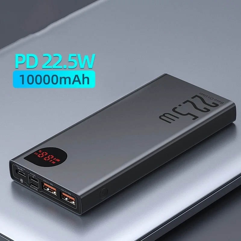 

Power Bank 10000mAh with 20W PD Fast Charging Powerbank Portable Battery Charger PoverBank For iPhone 12Pro Xiaomi Huawei