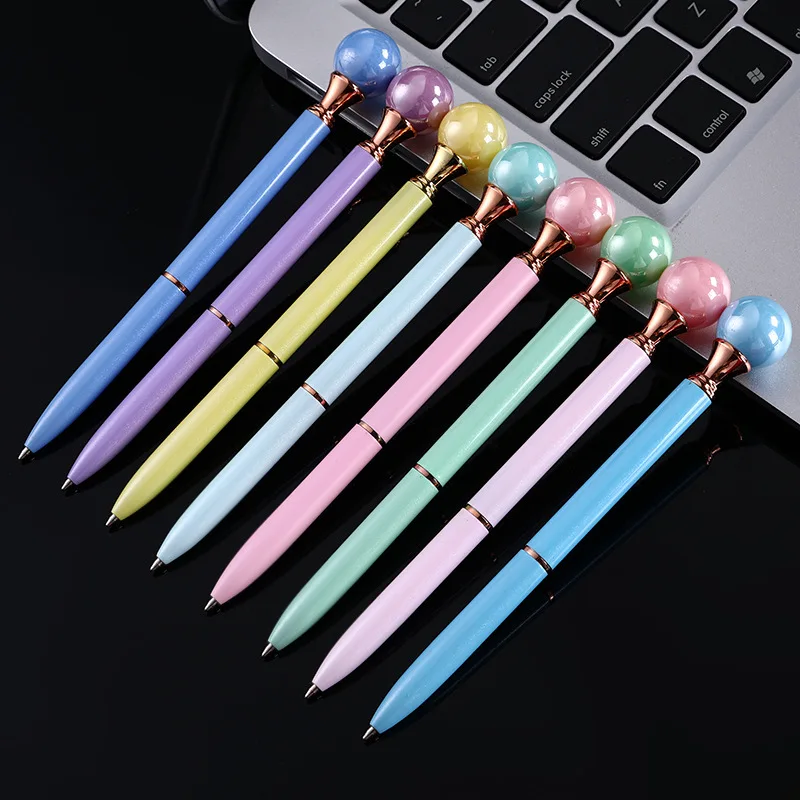 

90 шт. Роскошная шариковая ручка с золотыми бриллиантами, перламутровые ручки, металлические ручки с сыпучим песком и кристаллами, канцелярские принадлежности для школы