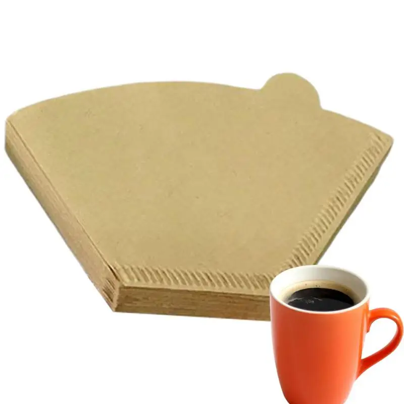 

Coffee Filter Paper Wooden Original Hand Drip Paper Coffee Filter EspressoCoffee Brewing Filter Hourglass Bag Kitchen Office