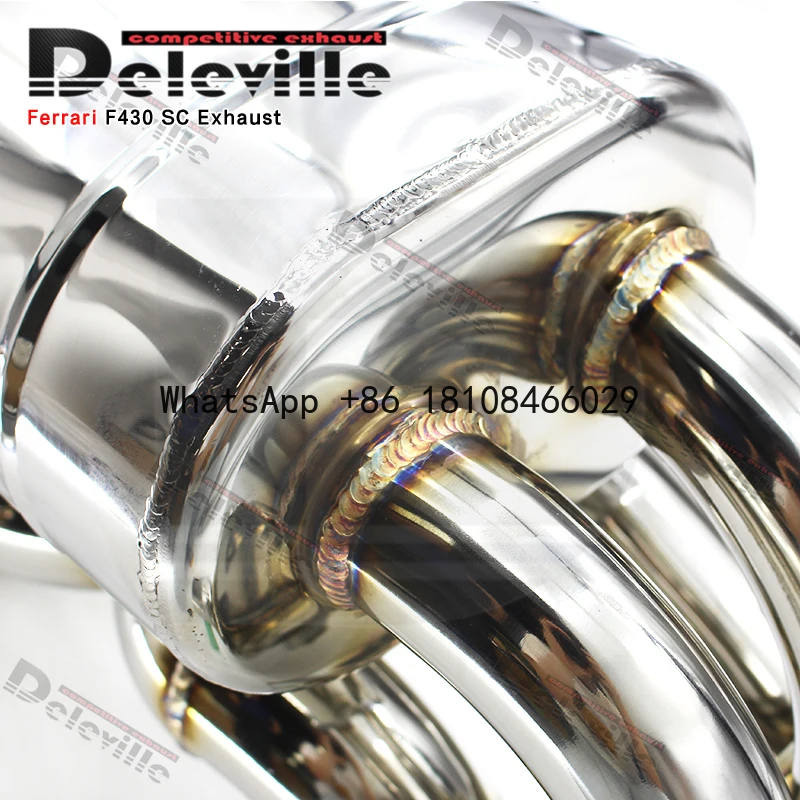 304 Stainless Steel Catback Exhaust for Ferrar I F430 SC/F430/430 Scuderia 4.3L 2005-2009 Muffler Car System