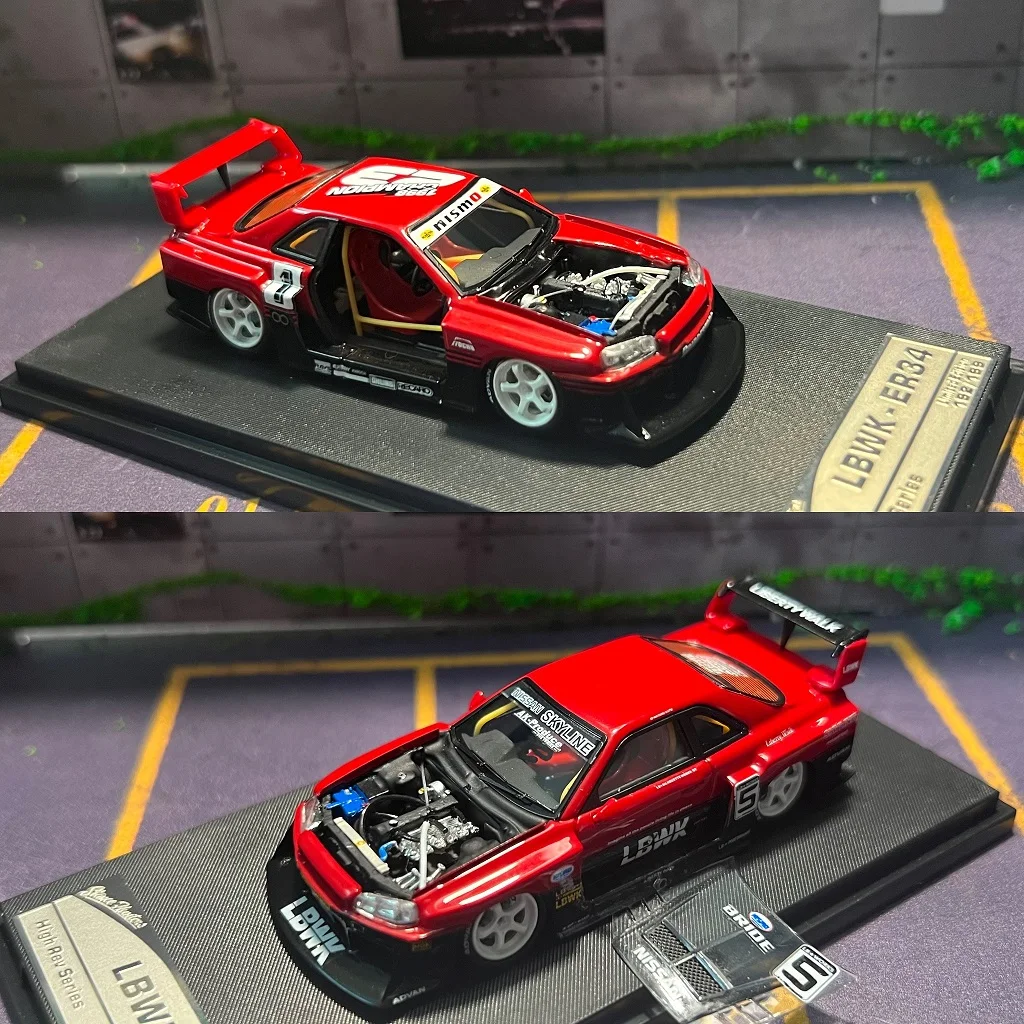 

SH 1:64 Skyline GT-R R34 Super Silhouette Resin Diecast Car Model