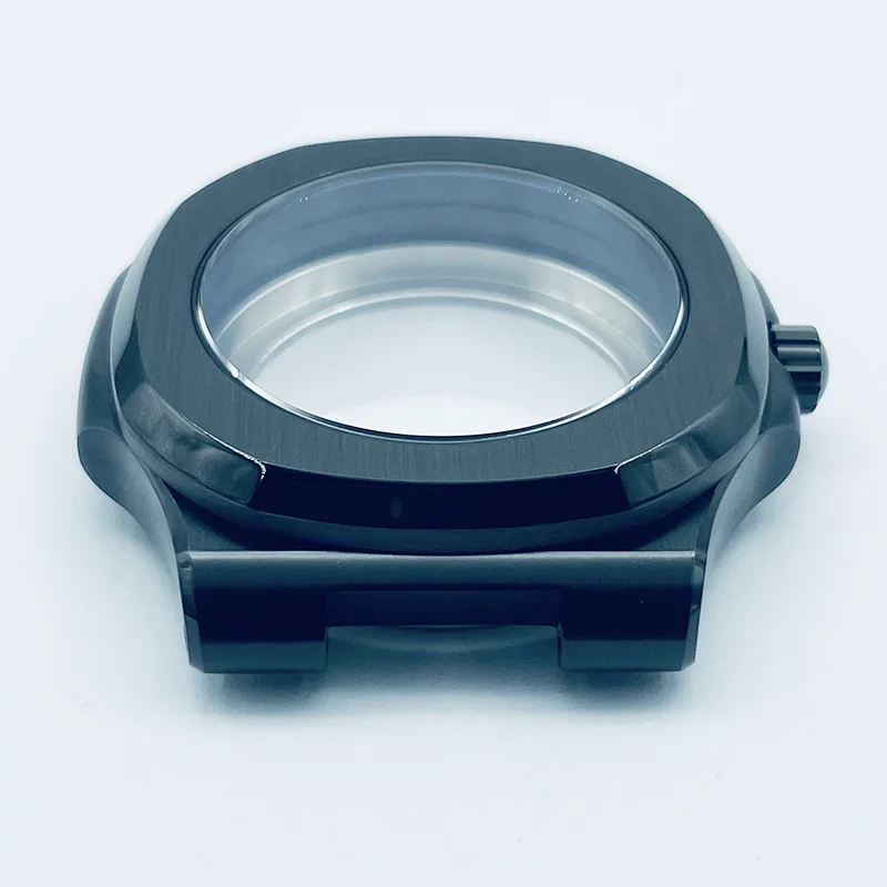 Watch Modify Parts 44mm Stainless Steel Square Case Sapphire Glass Suitable For NH35/36 Movement 100m Water Resistant