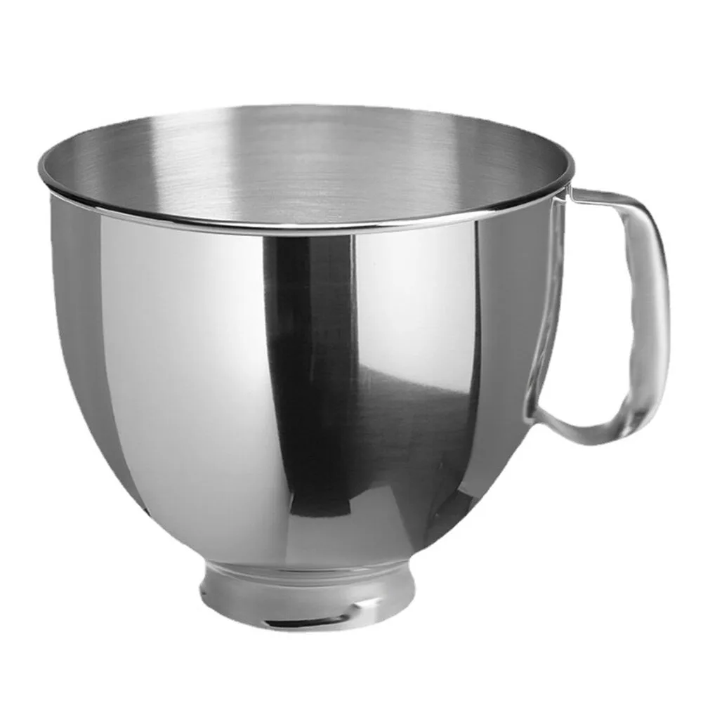 

Stainless Steel Mixing Bowl For Kitchenaid 4.5QT And 5 QT Title Head Stand Mixer Kitchen Accessories Chef Mixer Specialty Tools