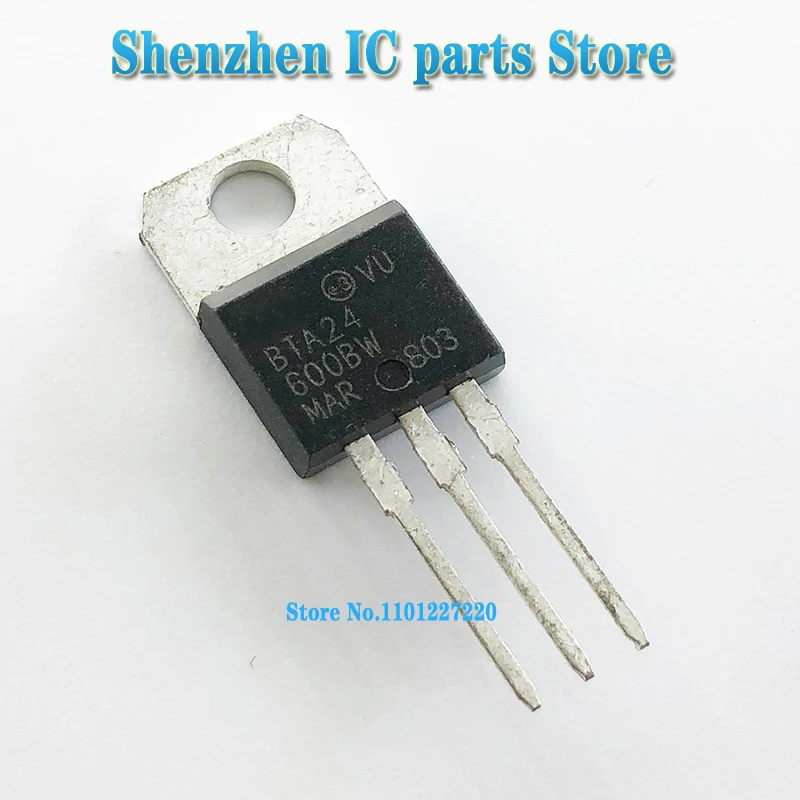 

1pcs/lot BTA24-600BW BTA24-600B BTA24-600 BTA24 TO-220 In Stock