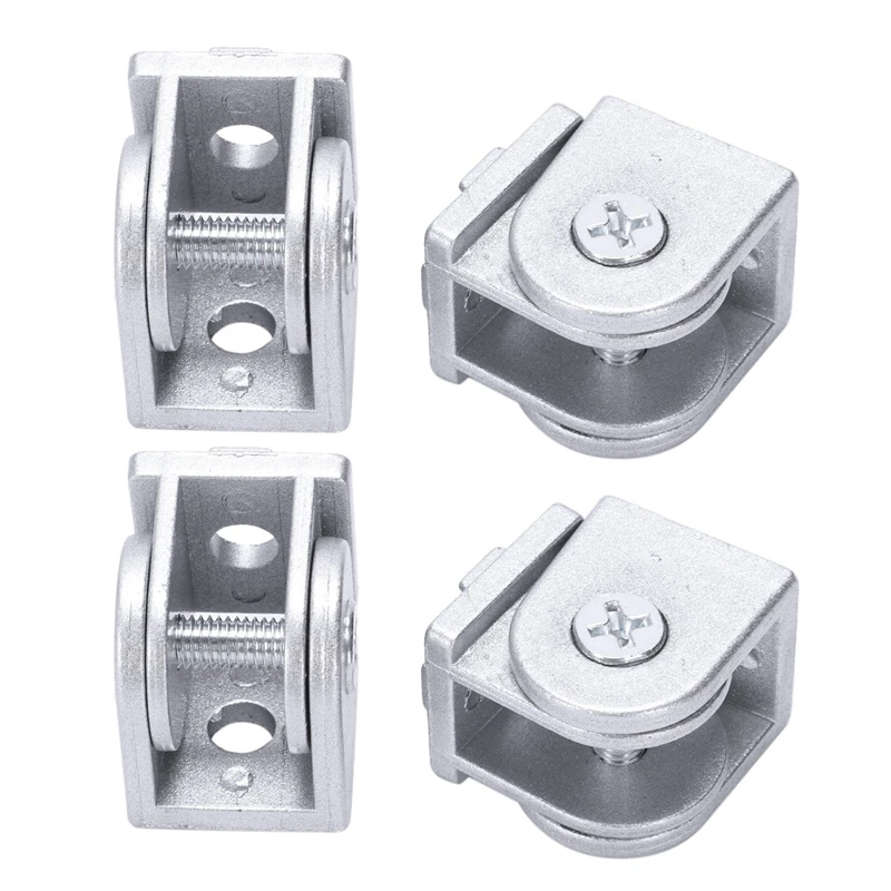 

New 4Pcs/Lot Alloy Flexible Pivot Joint Connector For Eu Standard Aluminum Extrusion Profile 2020