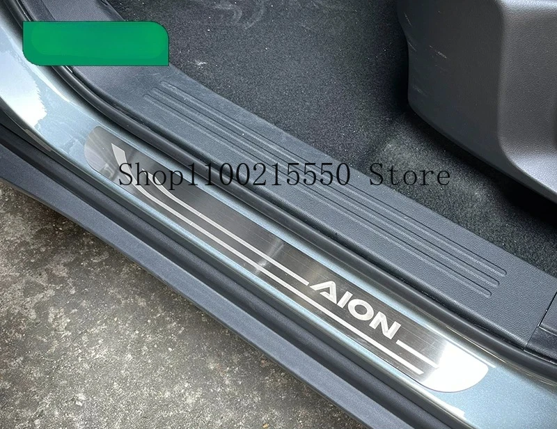 Фото Защитная накладка на пороги автомобиля из нержавеющей стали для AION V-UT/Y Plus/Y Elite, аксессуары, наклейка-накладка №3
