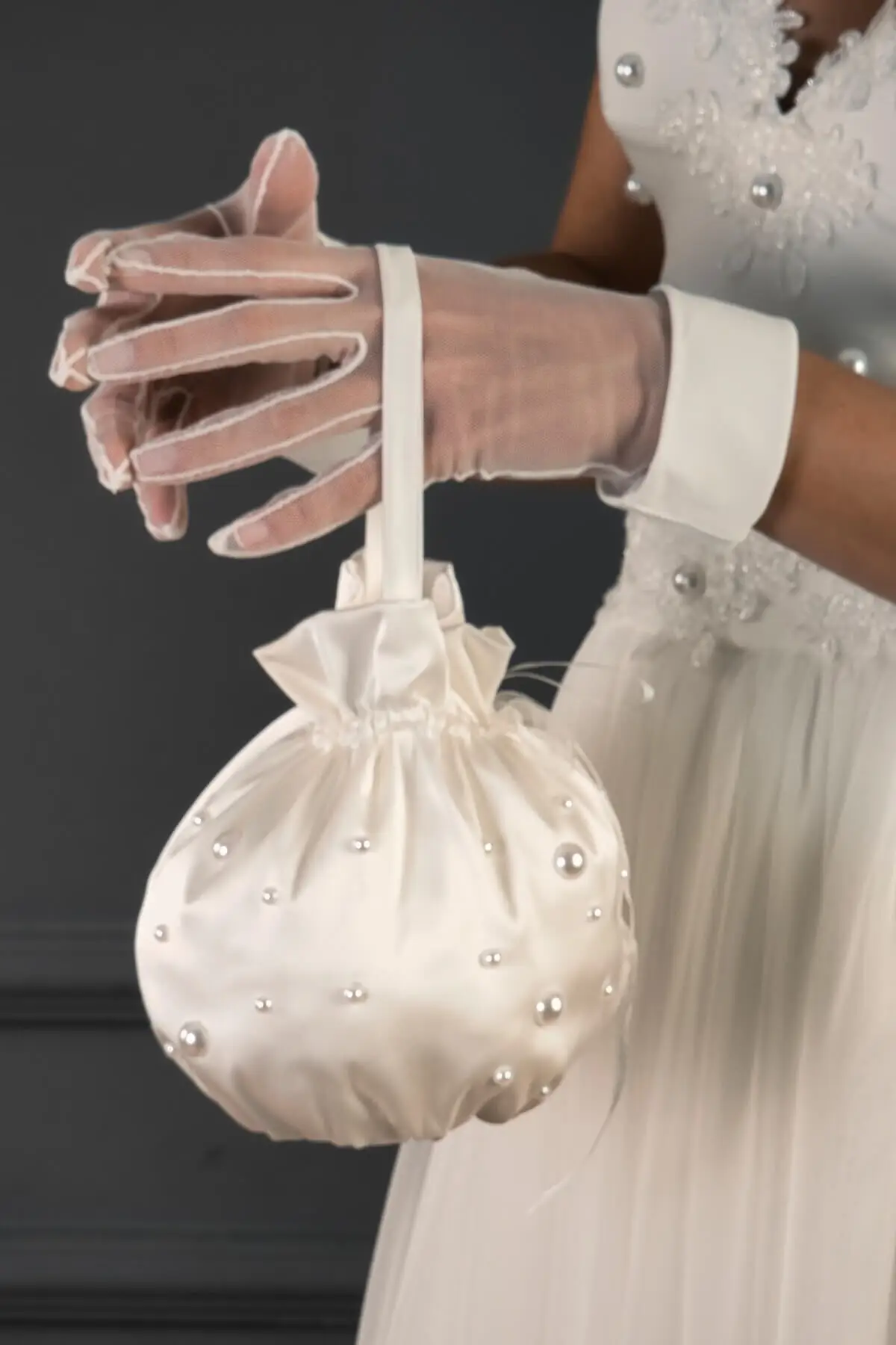 

Bridal Accessories Bead Pearl embroidery Bridal Jewelry Pouch Bag Wedding Handmade For Bride And Bridesmaids