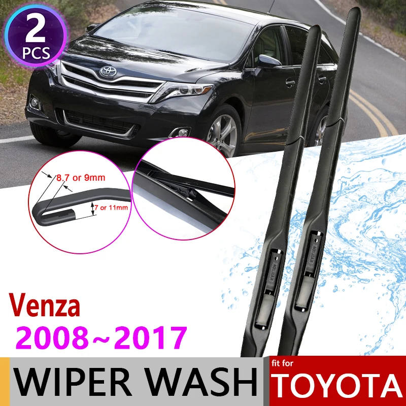 

Car Wiper Blade for Toyota Venza 2008~2017 2009 2010 2011 2012 2013 2014 2015 AV10 Windscreen Windshield Wipers Car Accessories