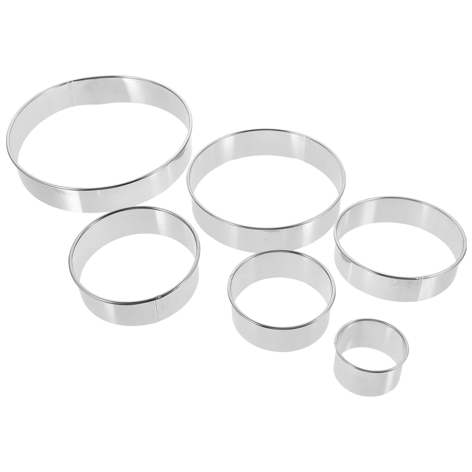 

Rings Baking Cake Round Ring Mold Cutting Pancake Moulds Diy Forming Bakeware Nonstick Tart Dessert Egg Molds Pierogi Food Steel