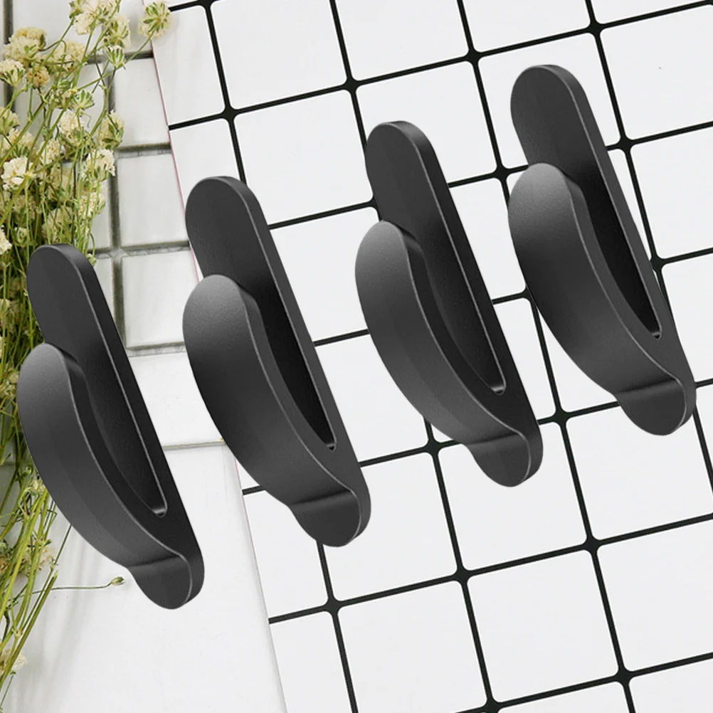 

4 Pcs Plastic Clothes Hanger Car Hook Organizer Multifunctional Practical Sticky