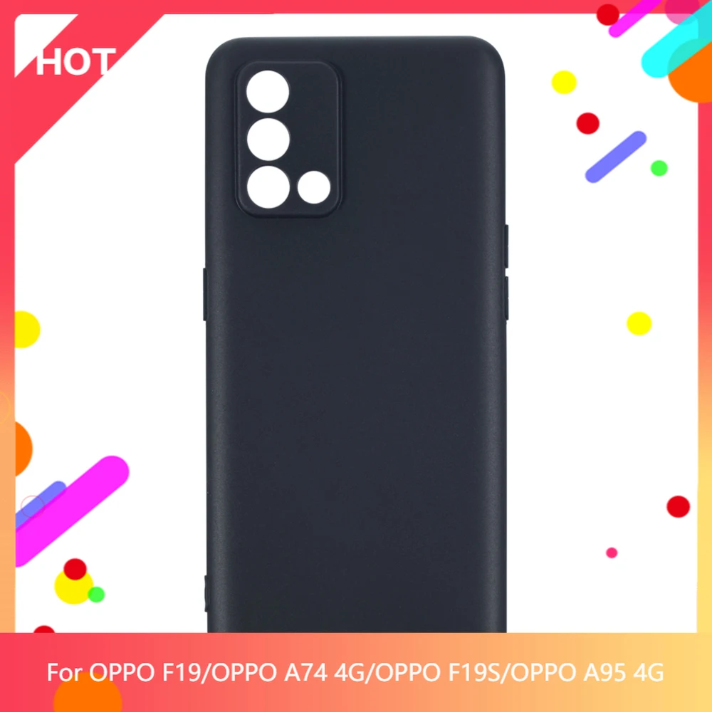 

Матовый чехол F19 для OPPO F19 OPPO A74 4G OPPO F19S OPPO A95 4G Мягкая силиконовая задняя накладка из ТПУ тонкий противоударный чехол