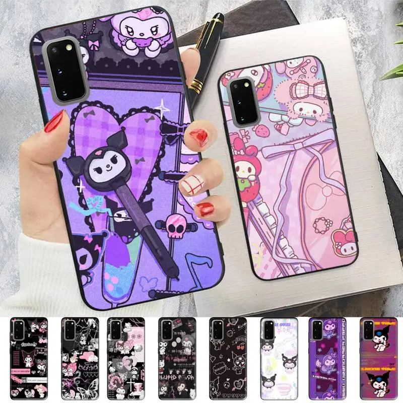 

Kuromi My Melody Phone Case for Samsung S10 21 20 9 8 plus lite S20 UlTRA 7edge