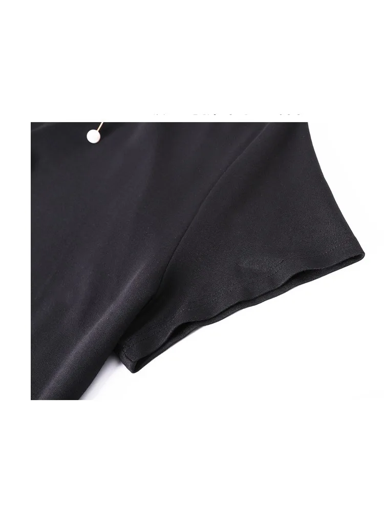 Модные женские летние платья с коротким рукавом элегантная кружевная одежда в