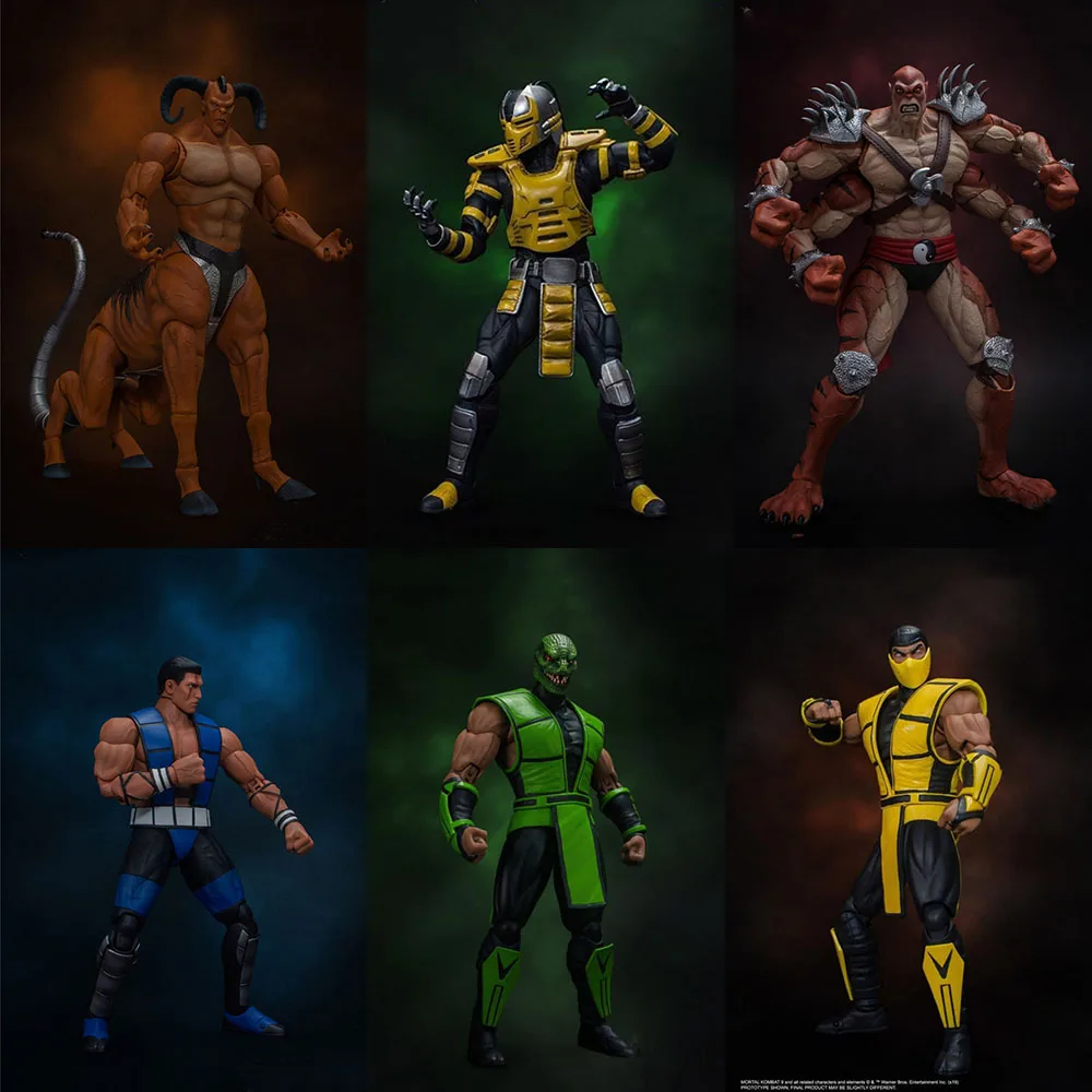 Soldier Full Set Of Fighting Games Baraka Sektor Zero Cyrax Raiden Model